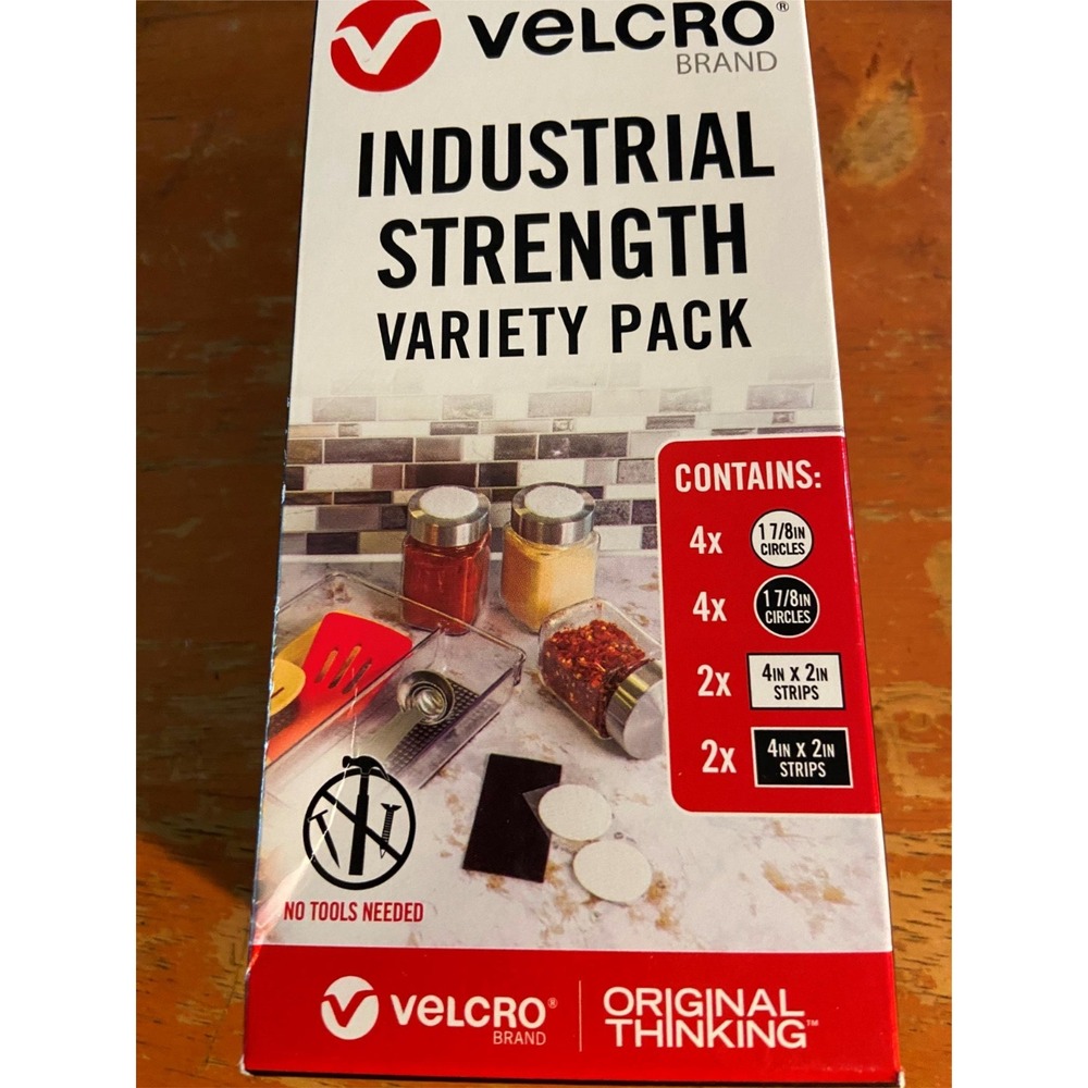 NIP VELCRO Brand Industrial Strength Variety Pack Peel & Stick Circles & Strips